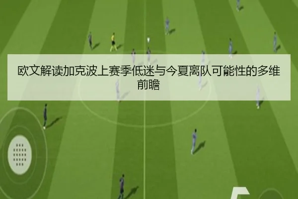 欧文解读加克波上赛季低迷与今夏离队可能性的多维前瞻